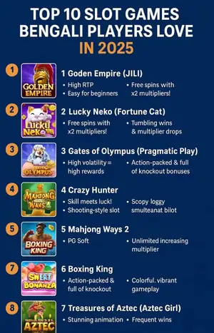 PKOK Top 10 slot games